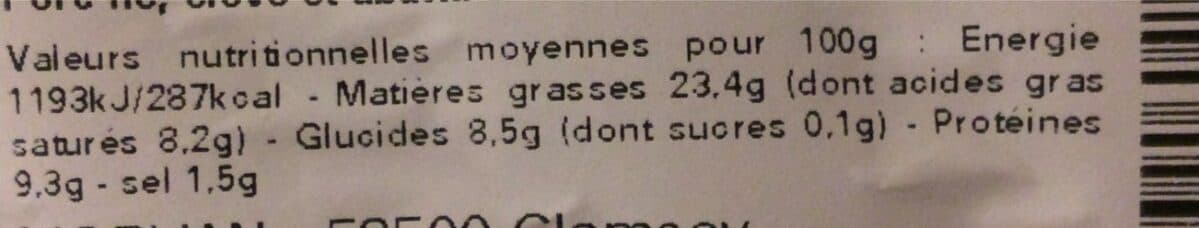 Morvan Charcuterie Salaison Boudin blanc forestier x3 packshot