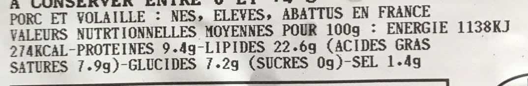 Open Food Facts Boudin blanc aux escargots packshot