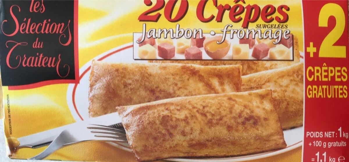 Open Food Facts 20 crêpes jambon-fromage packshot