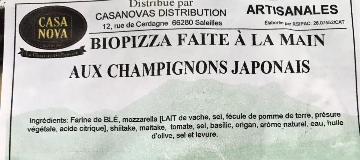Open Food Facts Biopizza champignons japonais packshot