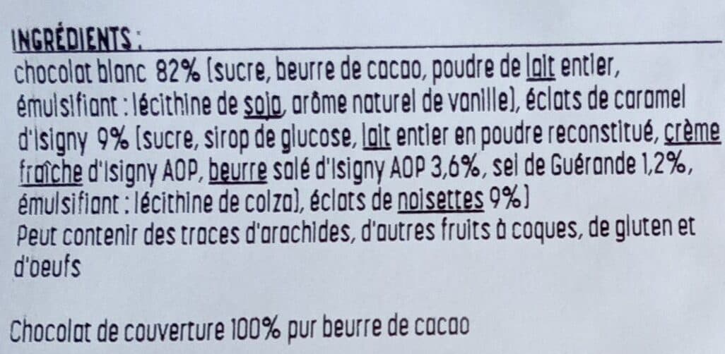 Reaute Tuiles noisettes caramel packshot