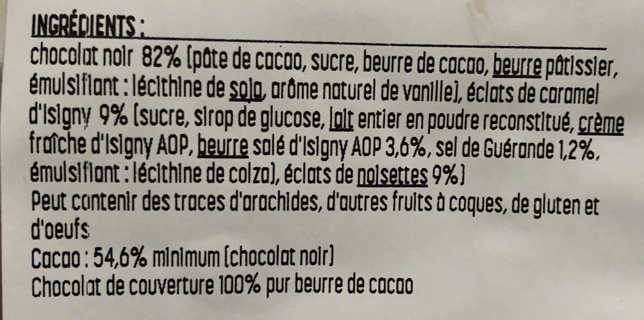 Réauté Tuiles noisettes caramel packshot