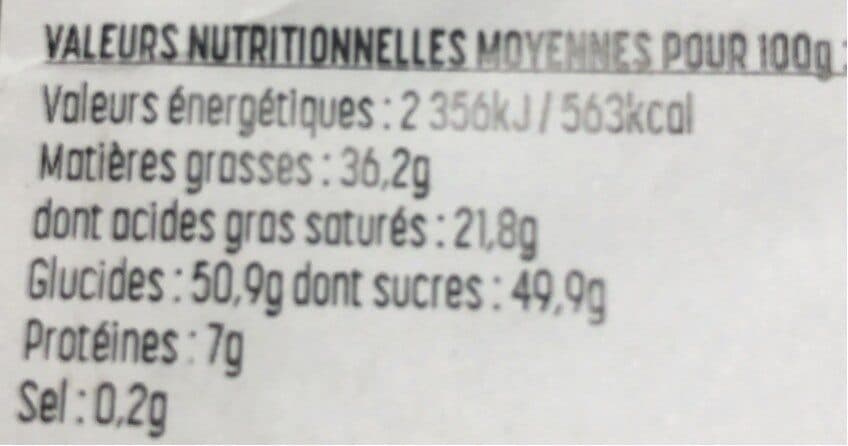 Open Food Facts Mini tablette chocolat lait packshot