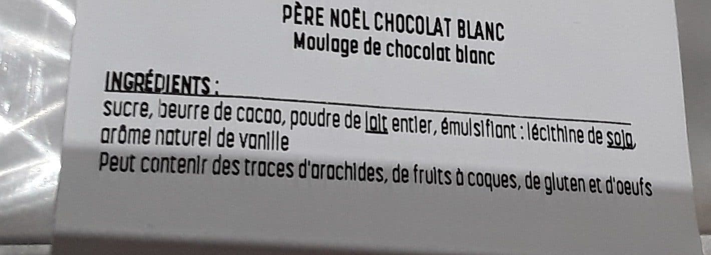 Réauté Chocolat Père noël chocolat blanc packshot