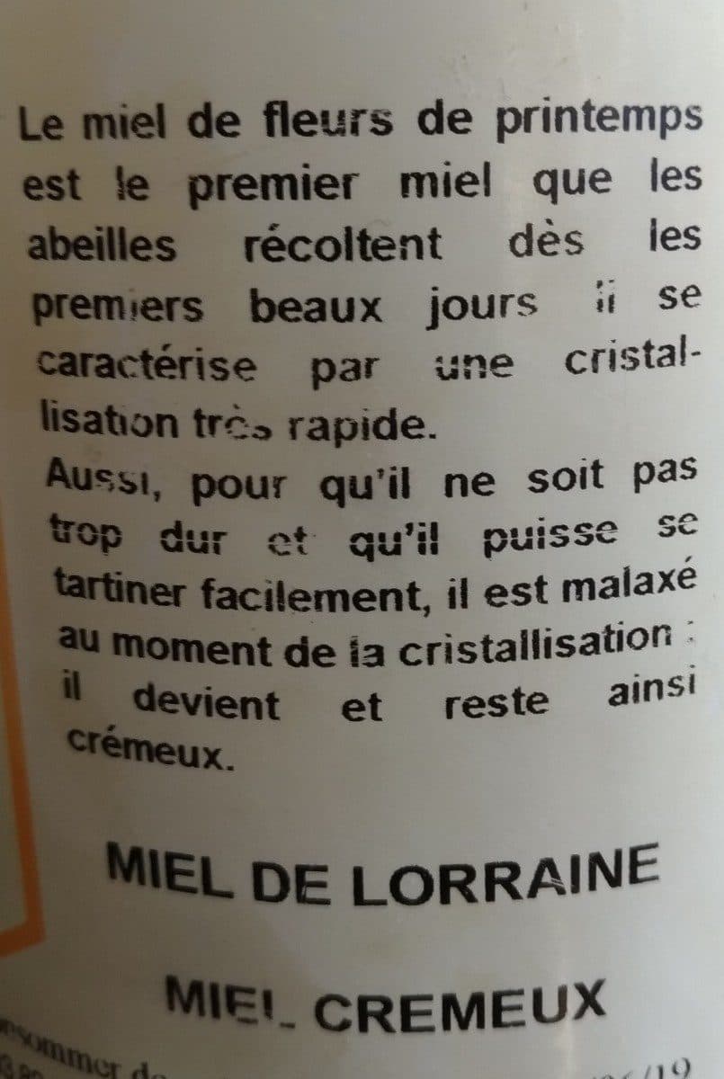 Open Food Facts Miel de fleurs de printemps packshot