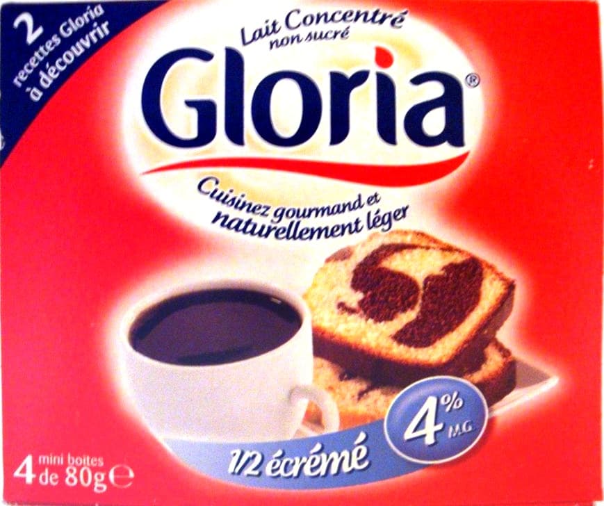 Gloria Lait concentré non sucré 1/2 écrémé packshot
