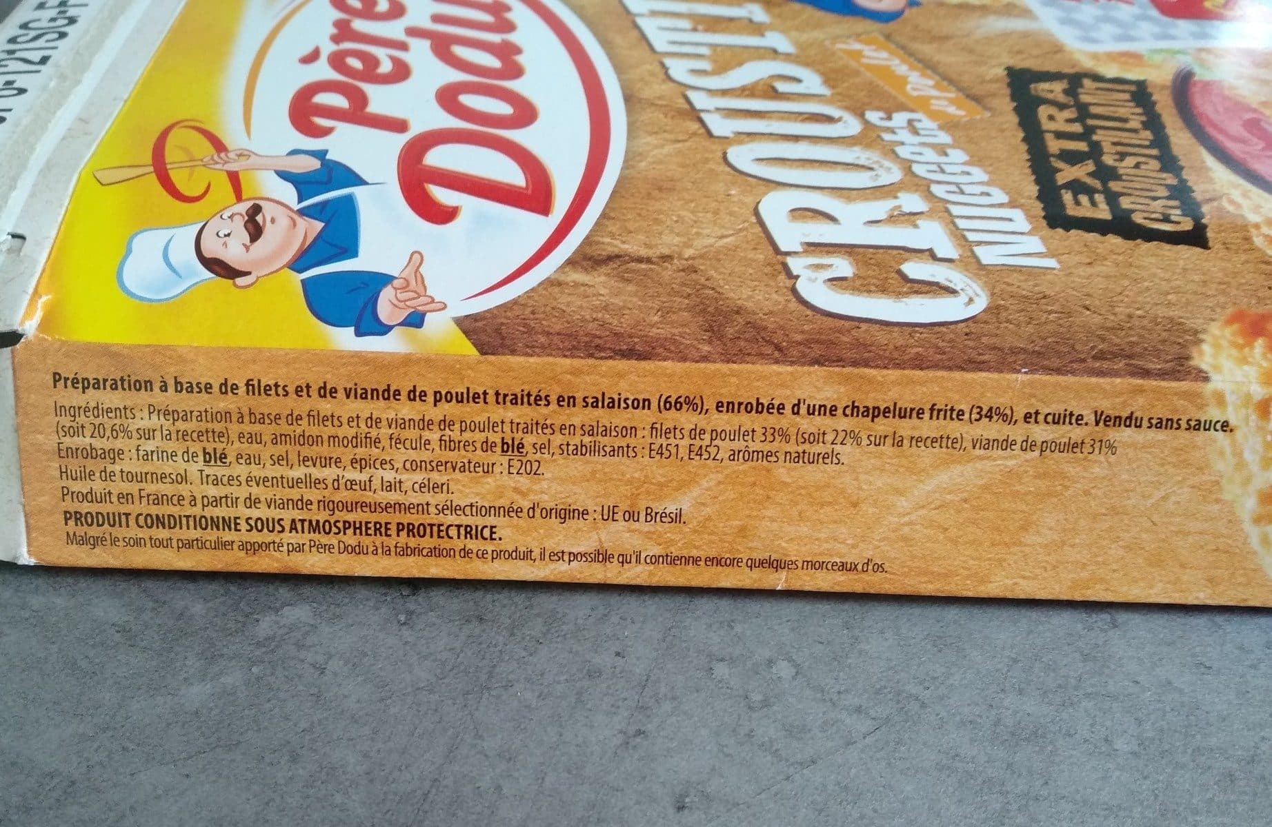 Père Dodu Crousti Nuggets de poulet packshot