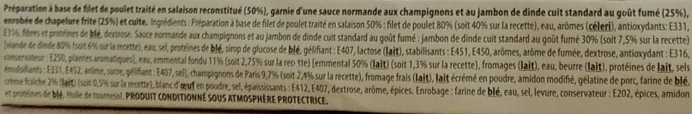 Père Dodu Escalope normande aux champignons jambon de dinde et crème fraîche packshot