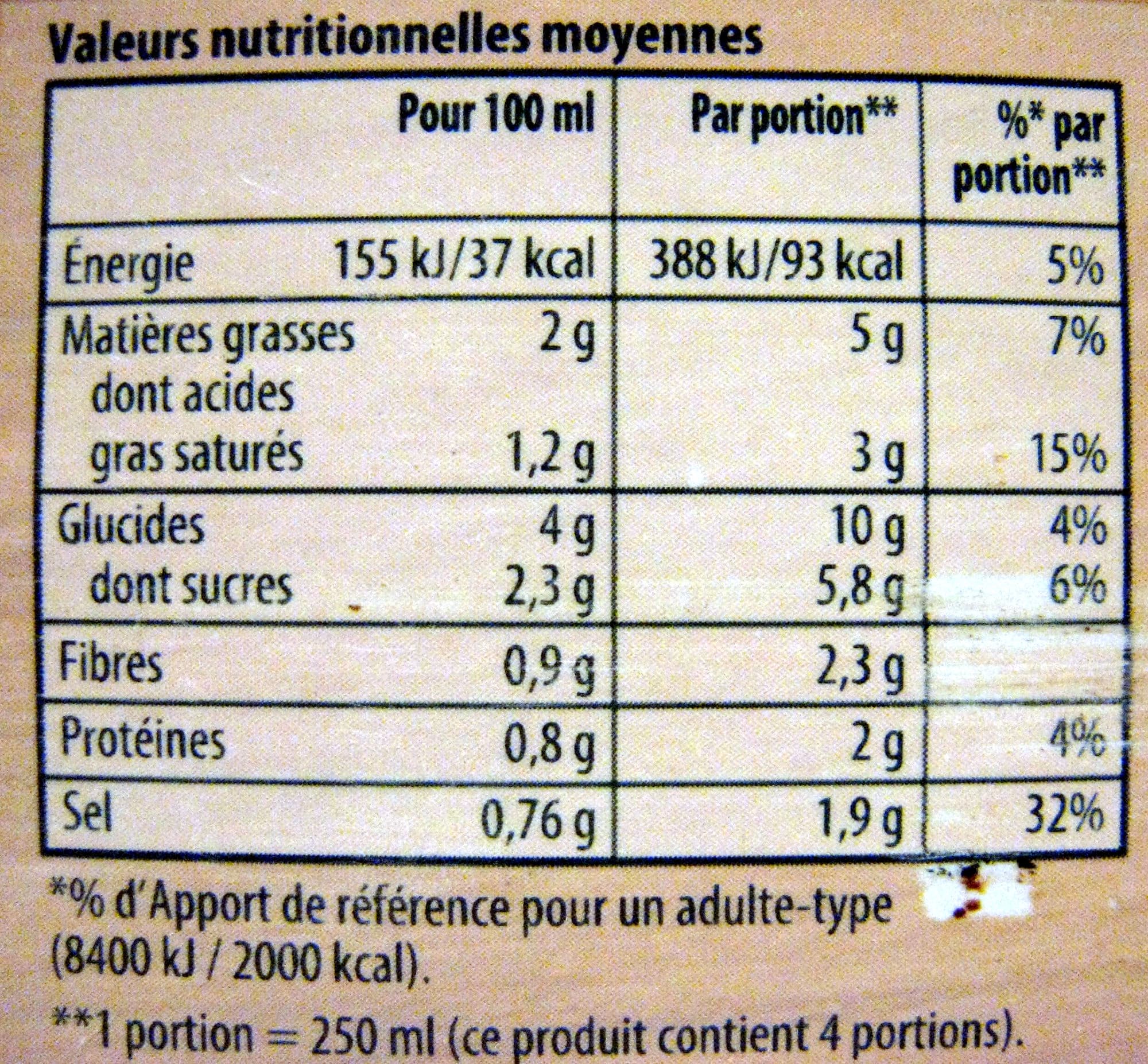 Knorr Velouté de potiron à la crème fraîche (lot de 2) packshot
