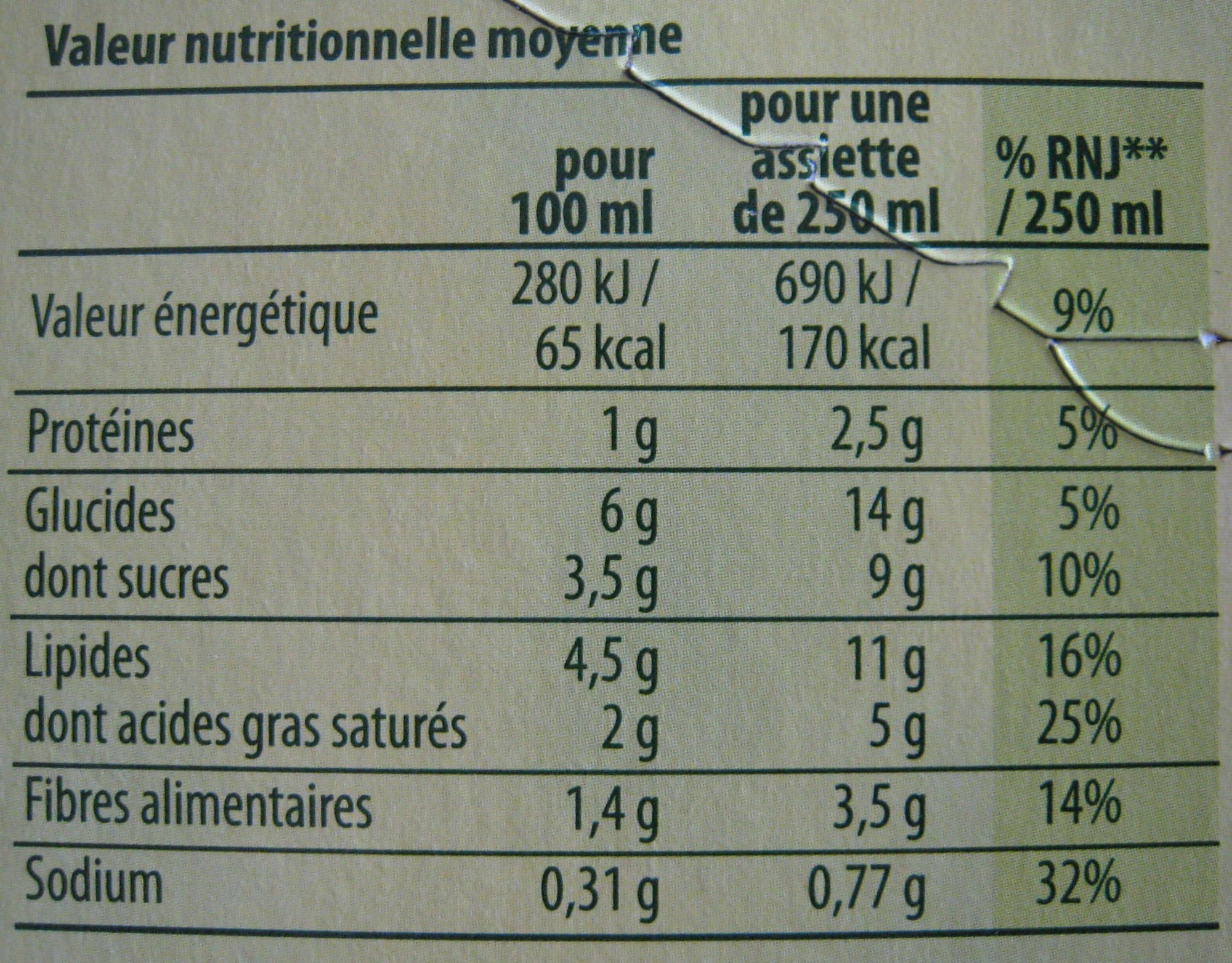 Knorr Douceur de 8 légumes à la crème fraîche (lot de 2) packshot