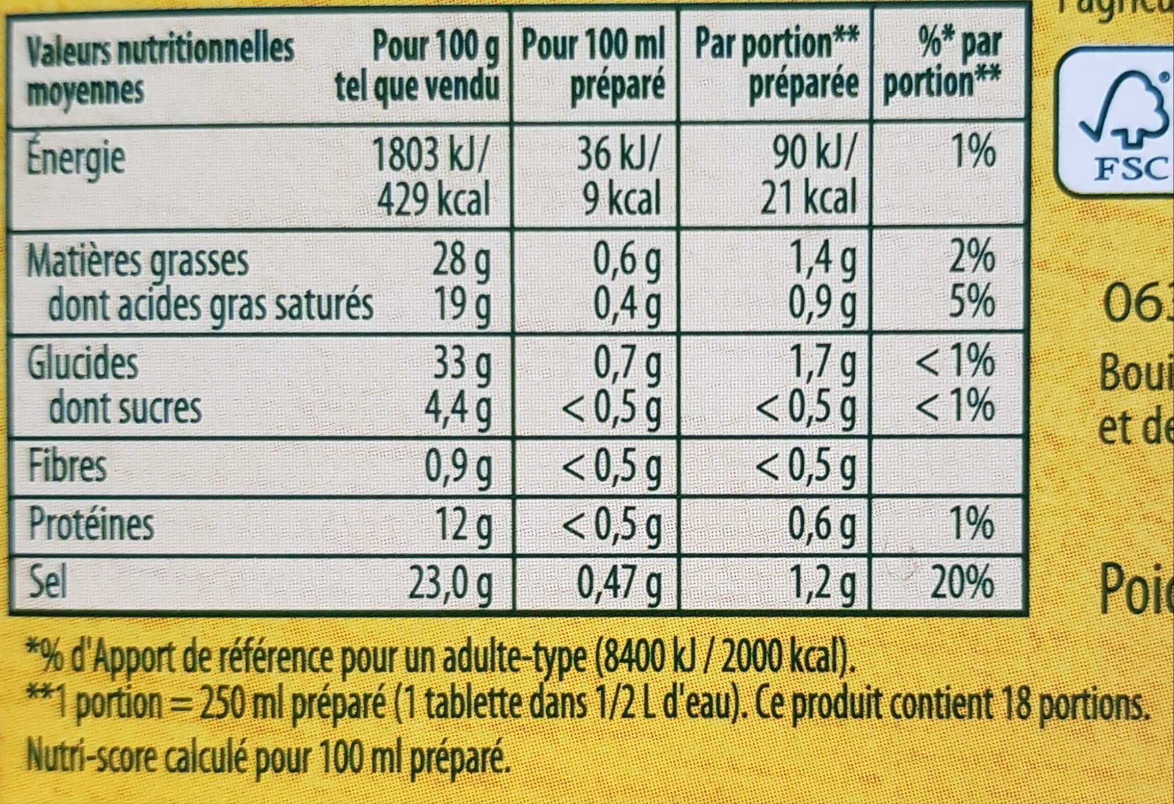 Knorr Knorr Secret d'Arômes Bouillon Ail Persil 9 Tablettes 90g packshot