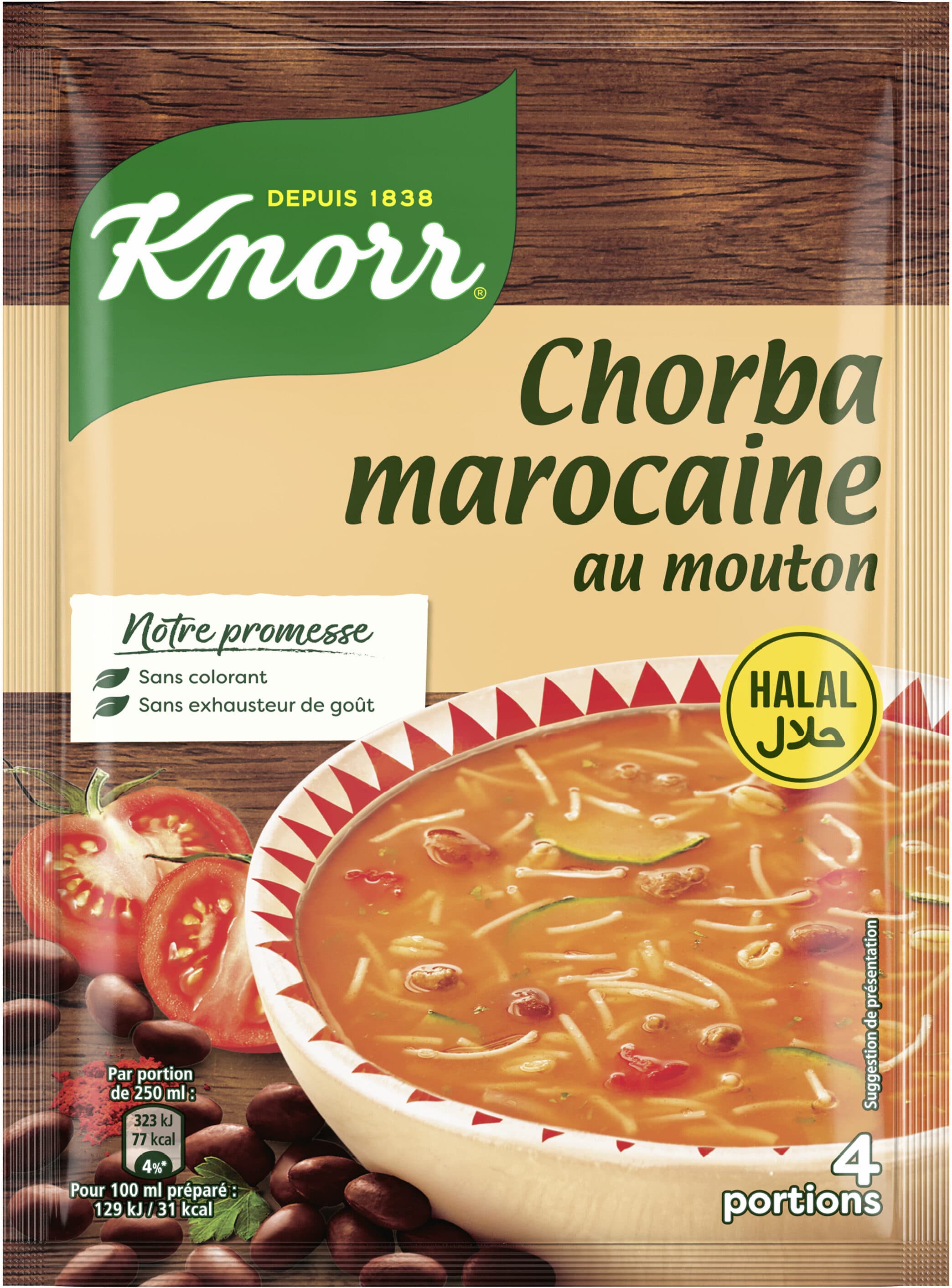 Knorr Knorr Soupe Déshydratée Chorba au Mouton Halal 4 Portions packshot