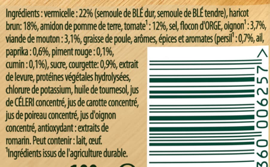 Knorr Knorr Soupe Déshydratée Chorba au Mouton Halal 4 Portions packshot