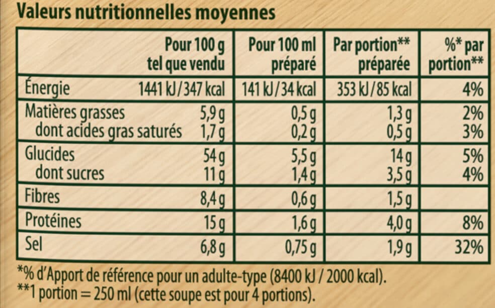 Knorr Knorr Soupe Déshydratée Chorba au Mouton Halal 4 Portions packshot