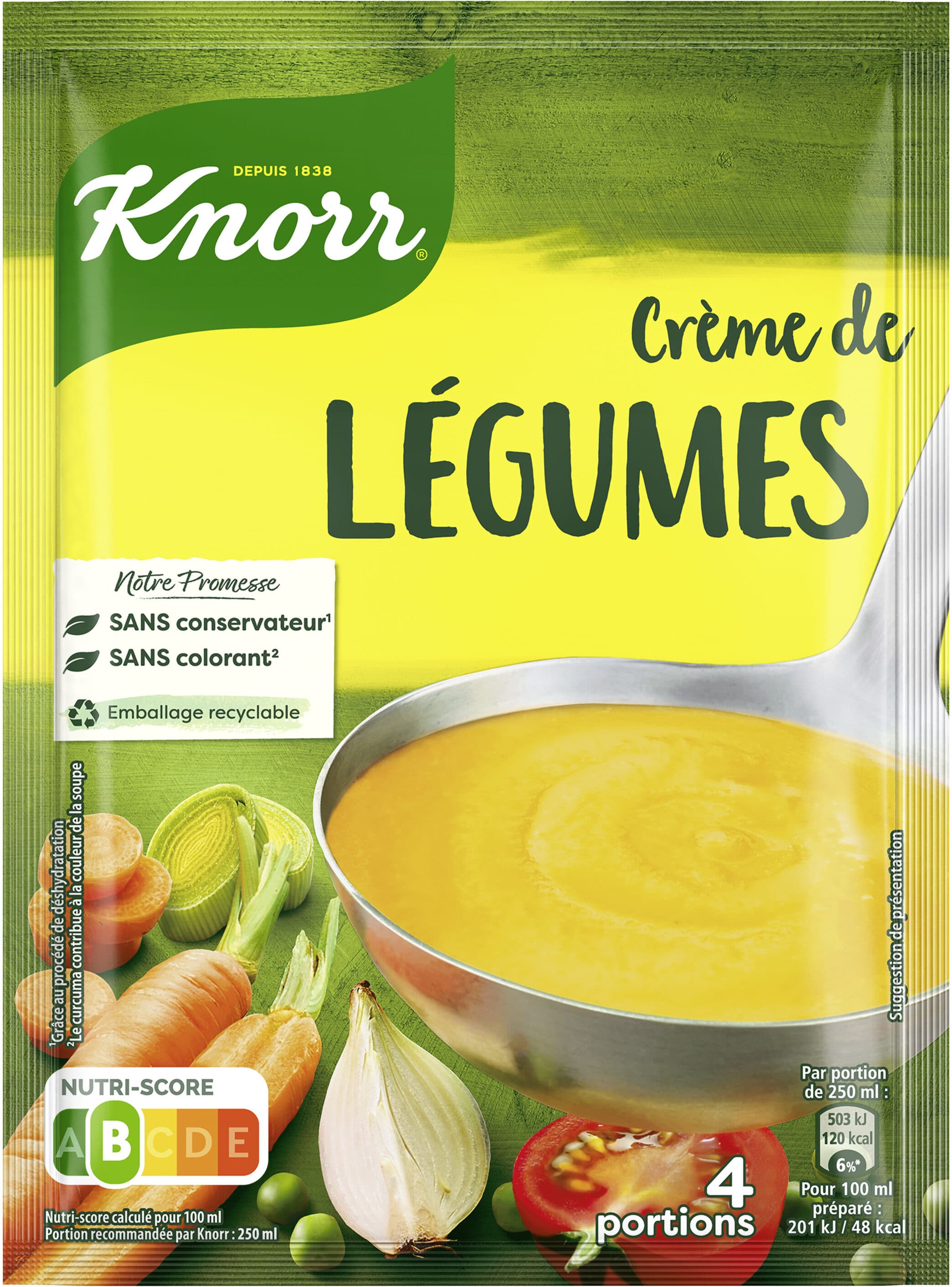 Knorr Knorr Soupe Déshydratée Crème de Légumes 4 Portions packshot