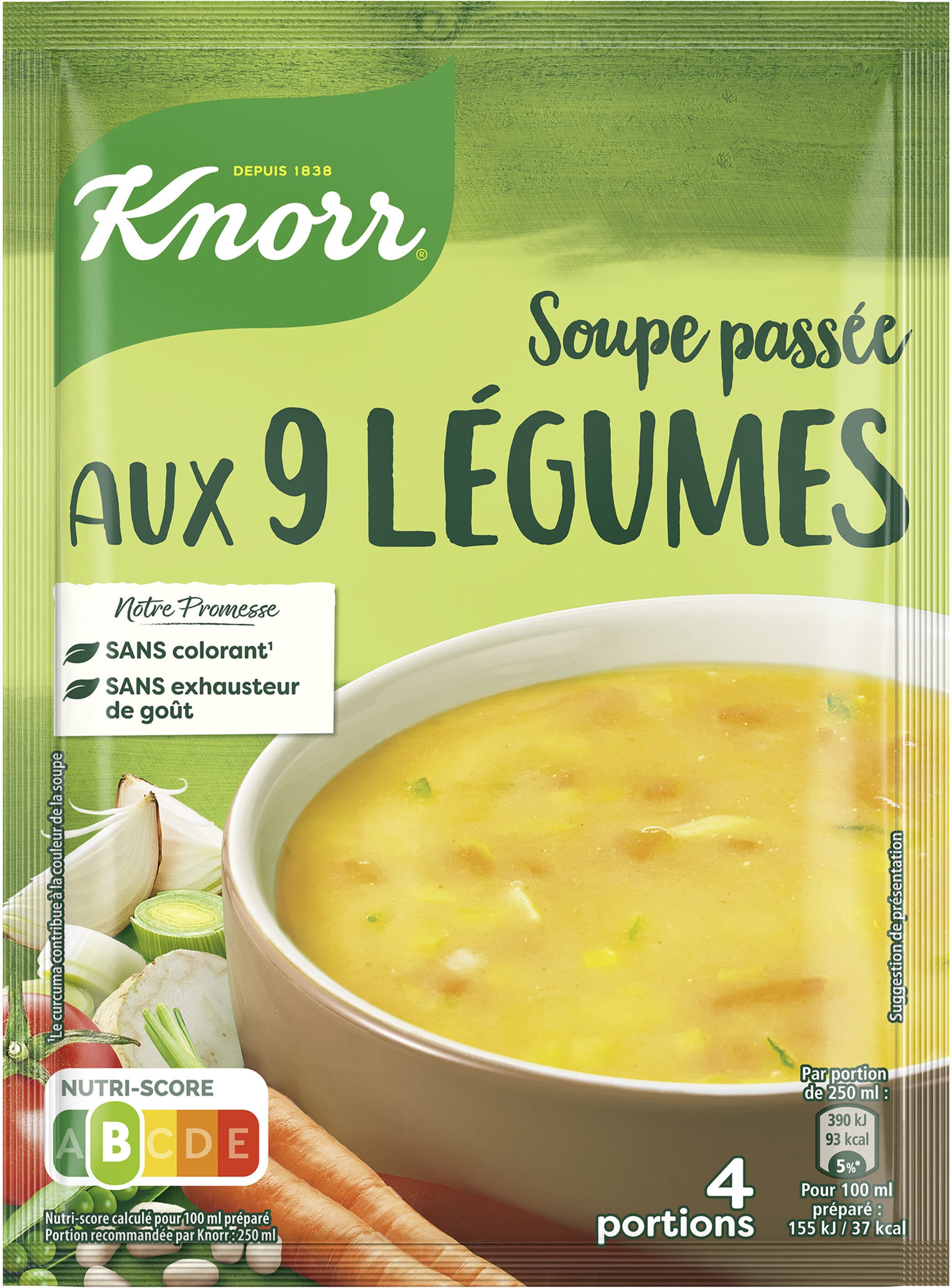 Knorr Knorr Soupe Déshydratée Passée aux 9 Légumes 4 Portions packshot