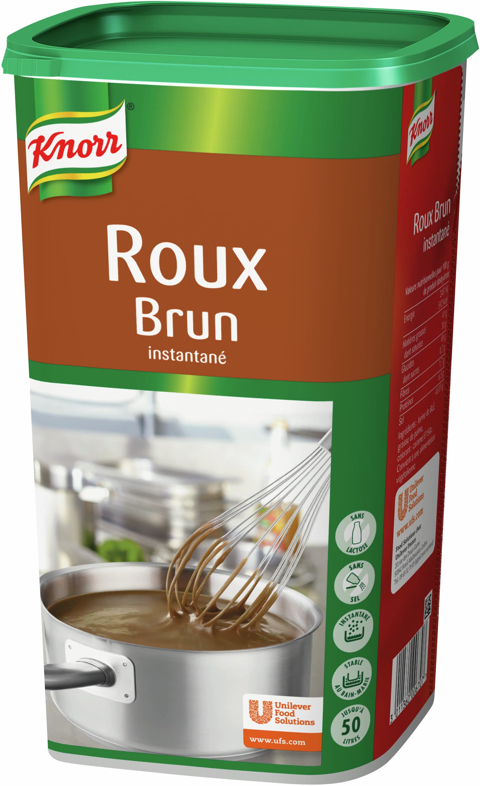 Knorr Knorr Roux Brun Instantané Déshydraté boîte 1kg jusqu'à 50L packshot