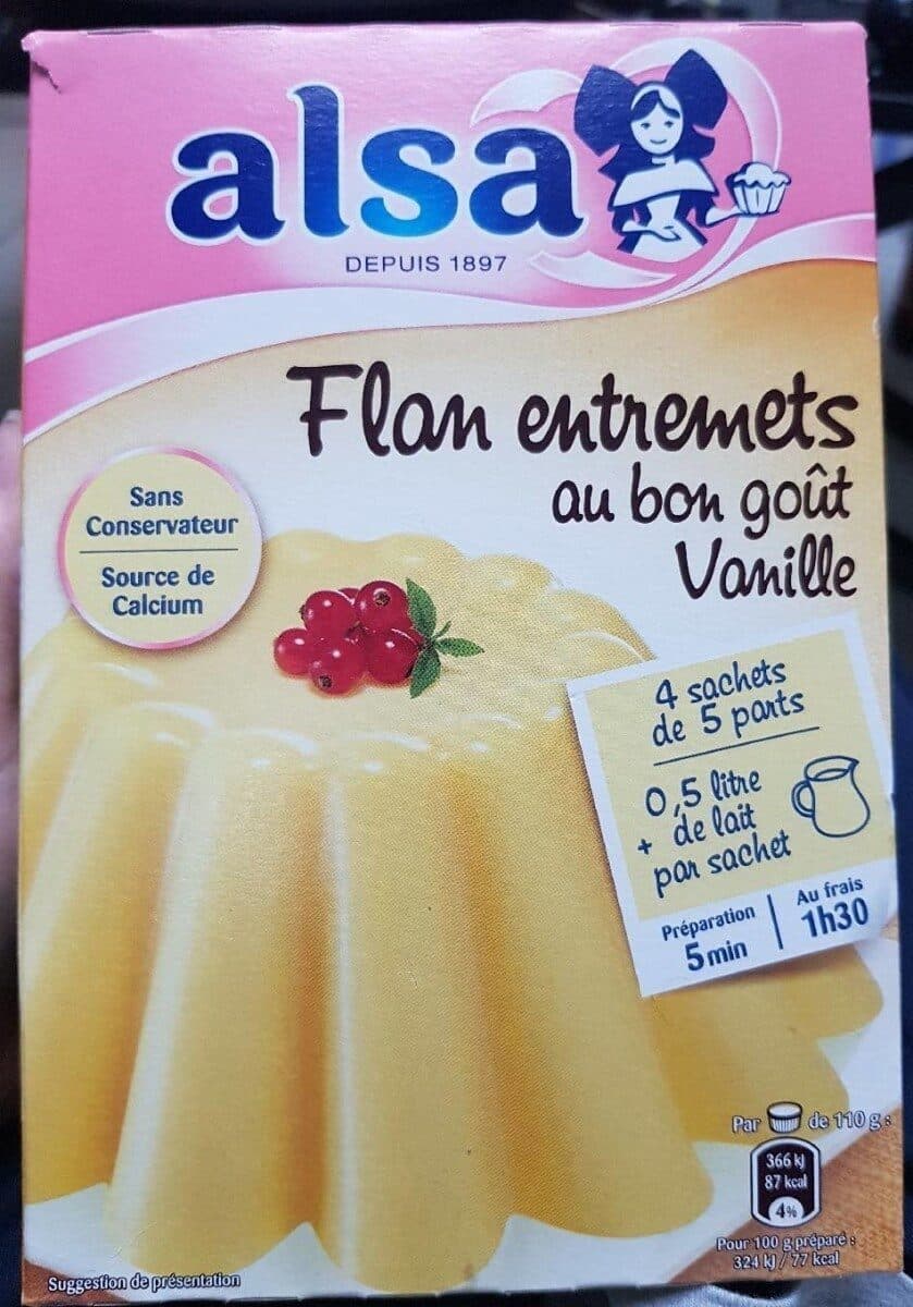 Alsa Flan Entremets saveur vanille packshot