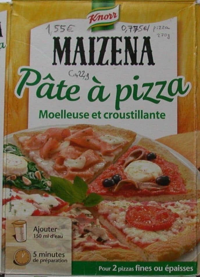 KNORR Pâte à pizza MAIZENA packshot
