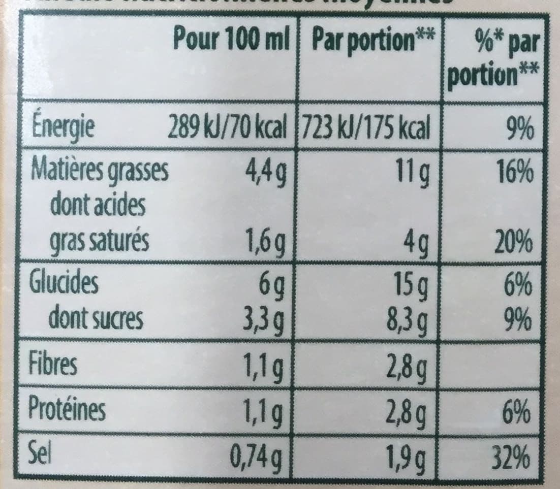 Knorr Douceur de 8 légumes à la crème fraîche packshot