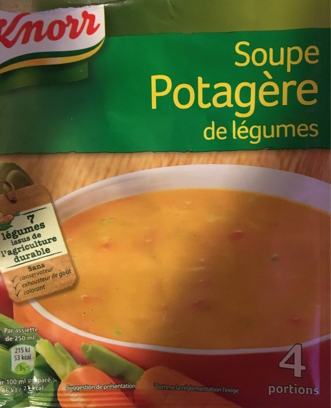 Knorr Soupe Potagère de Légumes packshot
