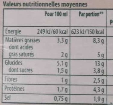 Knorr Knorr Soupe Liquide Douceur d'Épinards Crème Ail et Fines Herbes Brique 4 Portions 1L packshot
