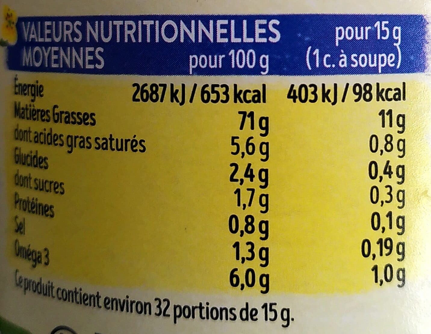 Lesieur Mayonnaise fine et douce packshot