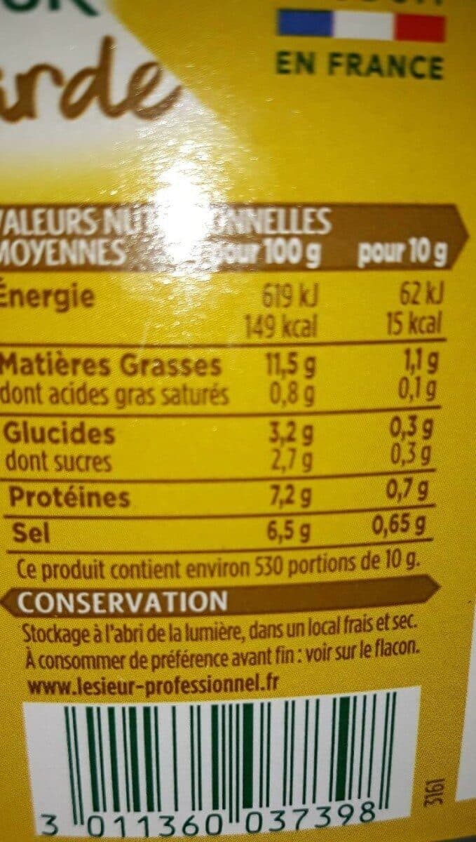 Avril Lesieur Professionnel sauce Moutarde De Dijon format Pingouin packshot