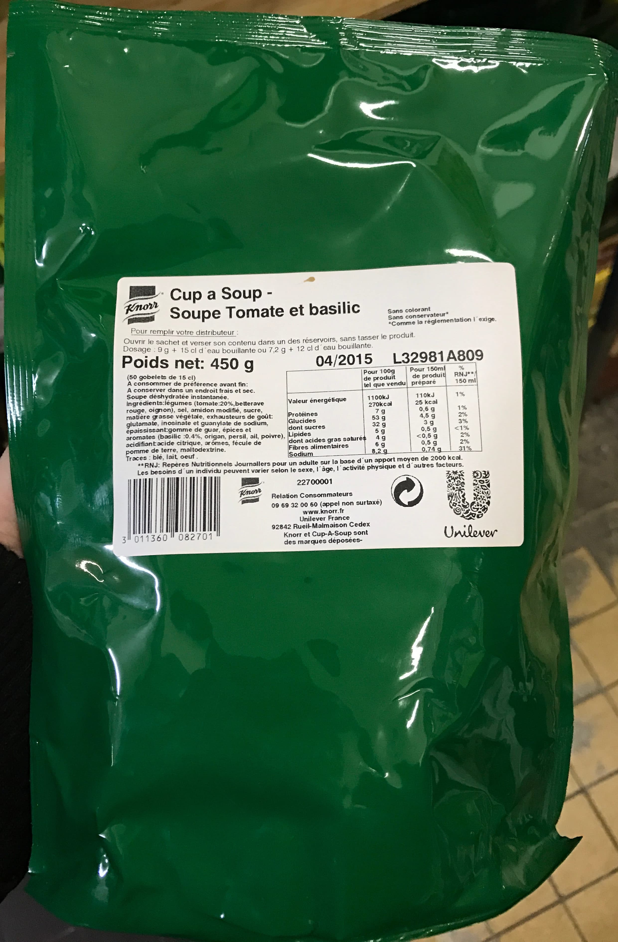 Knorr Cup a soup packshot