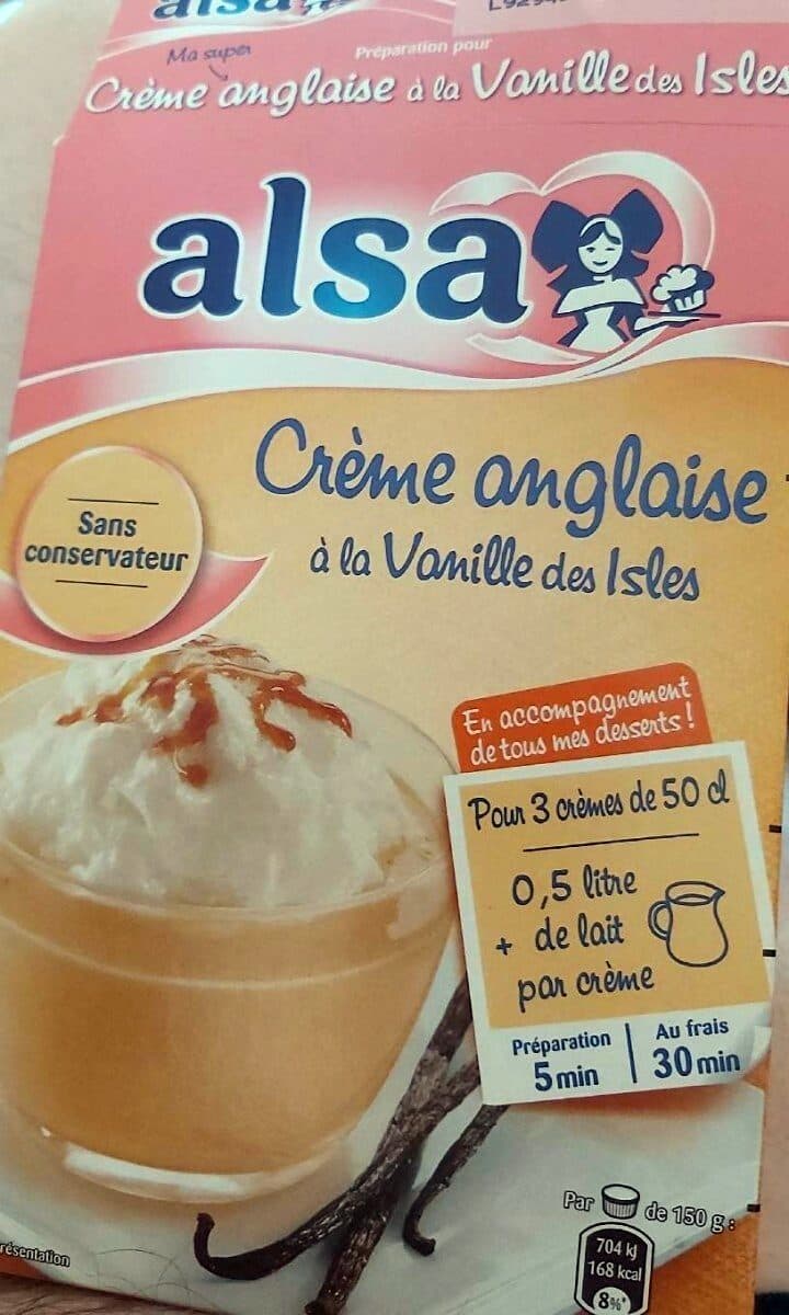 alsa Crème Anglaise à la Vanille des Isles 3 sachets de 100 g packshot