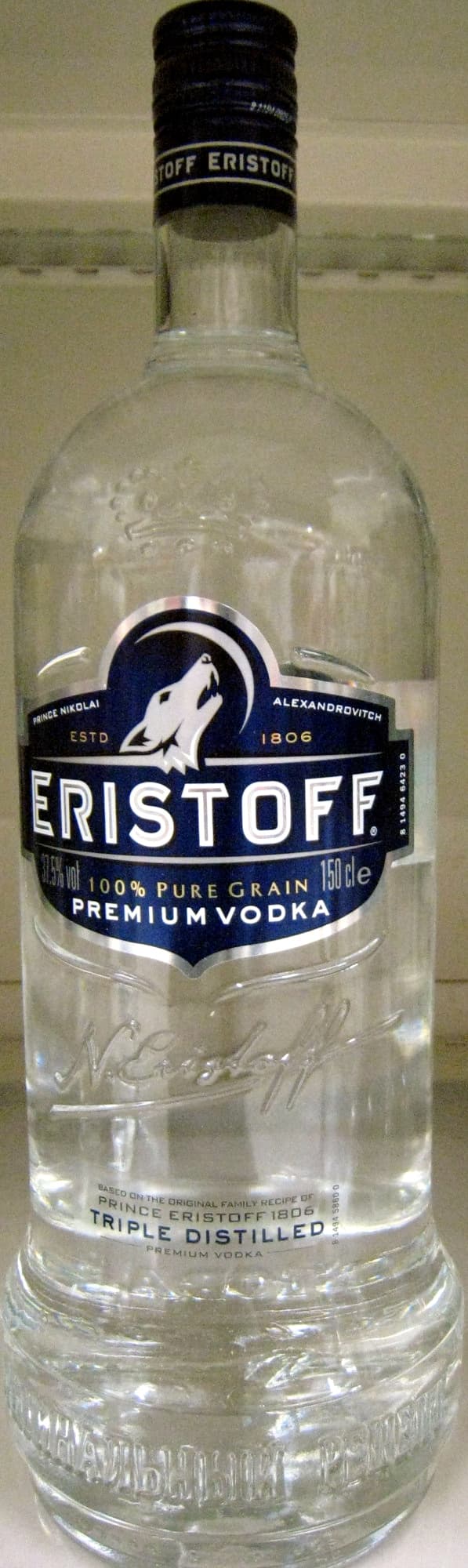 Eristoff Vodka 150 cl Eristoff packshot