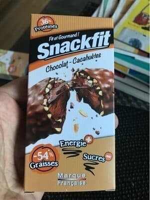 Snackfit chocolat-Cacahuètes Barre céréales Snackfit packshot