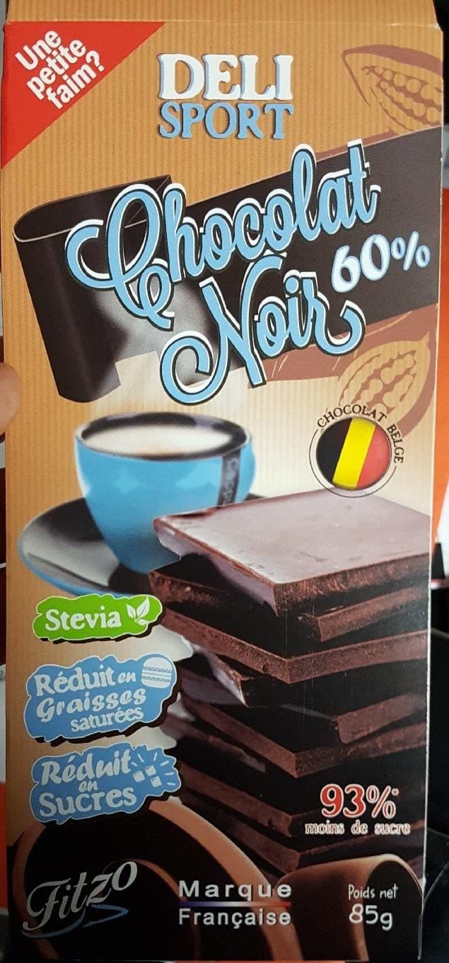 DELI SPORT Chocolat noir packshot