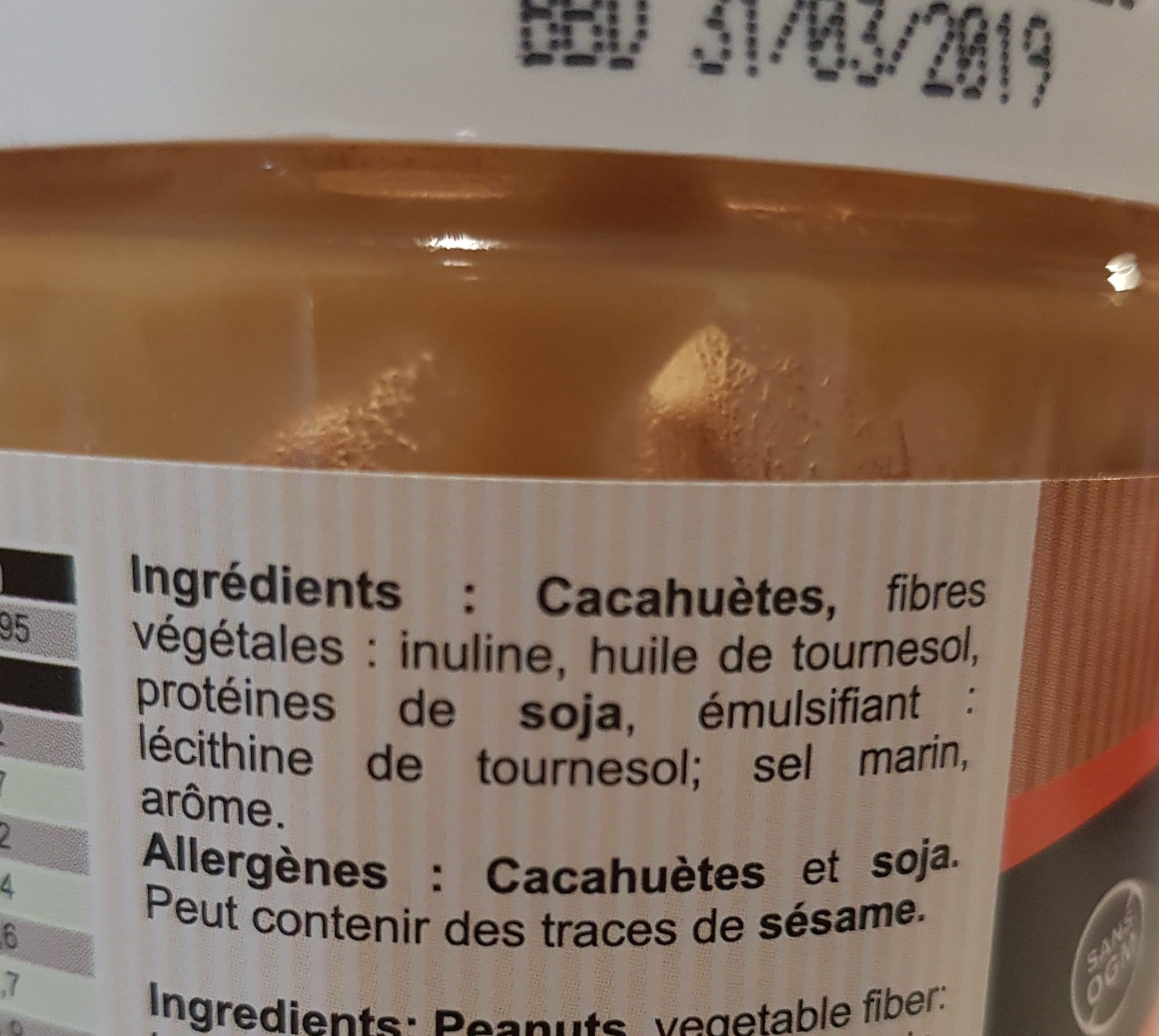 Snackfit Crème de cacahuète crunchy packshot