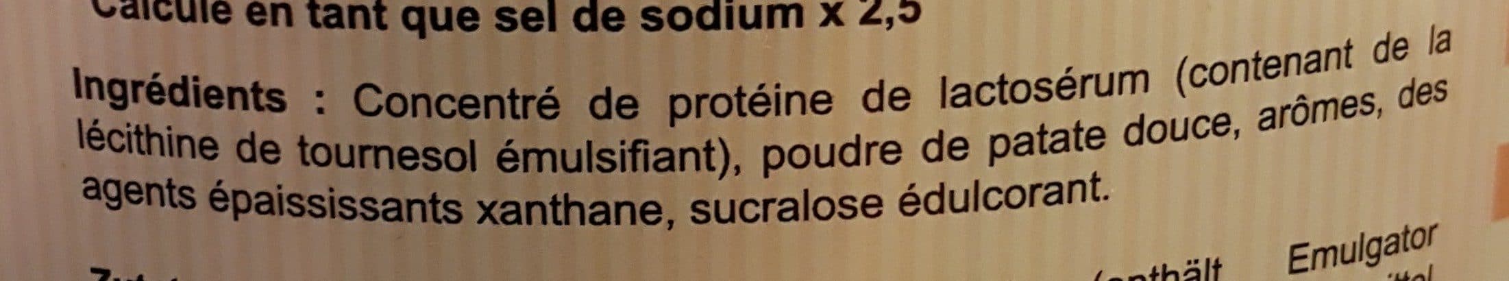 Snackfit Mélange onctueux poudre patate douce et petit lait packshot