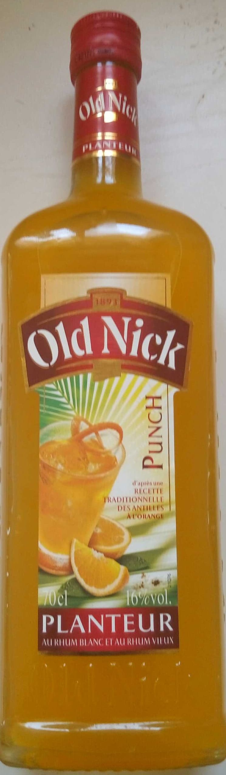 Old Nick Punch Planteur au Rhum Blanc et au Rhum Vieux packshot