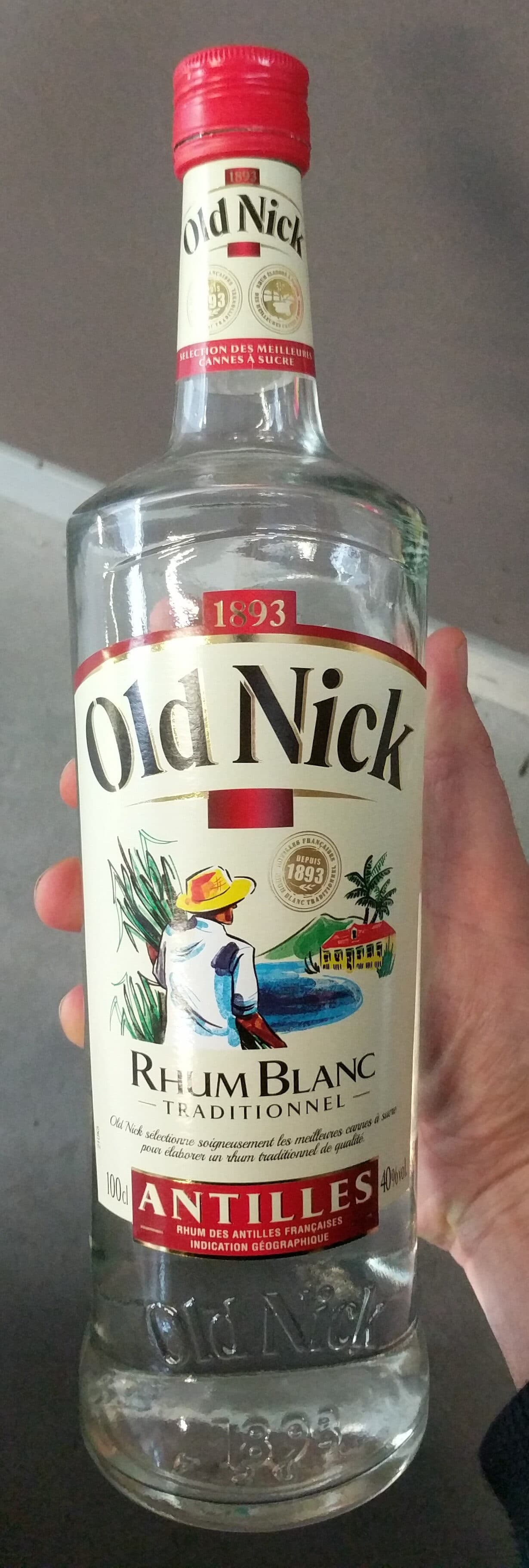 Old Nick Rhum blanc traditionnel packshot