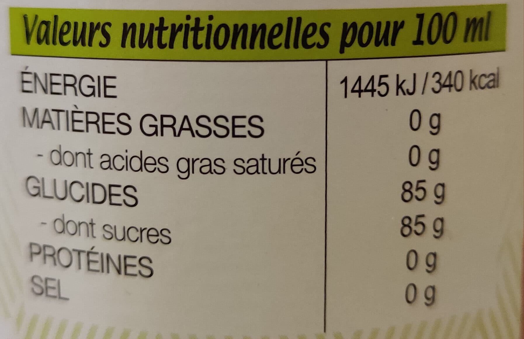 Canadou Pur Sucre De Canne Liquide packshot