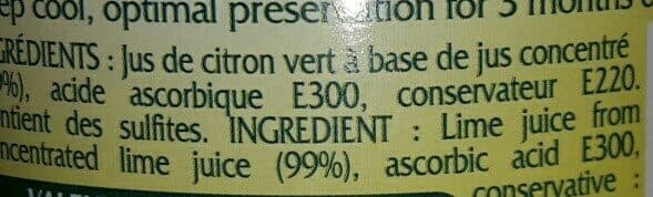 Citror Jus De Citron Vert De Sicile packshot
