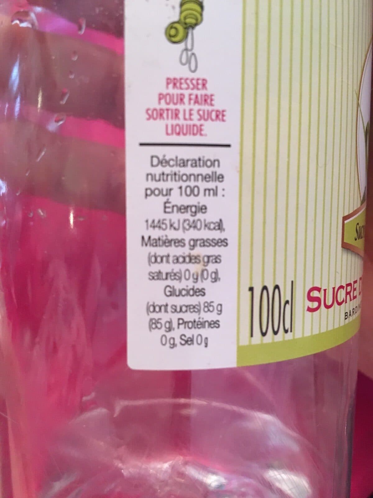 Open Food Facts Sirop Pur De Canne Canadou 1L - Squeezer packshot