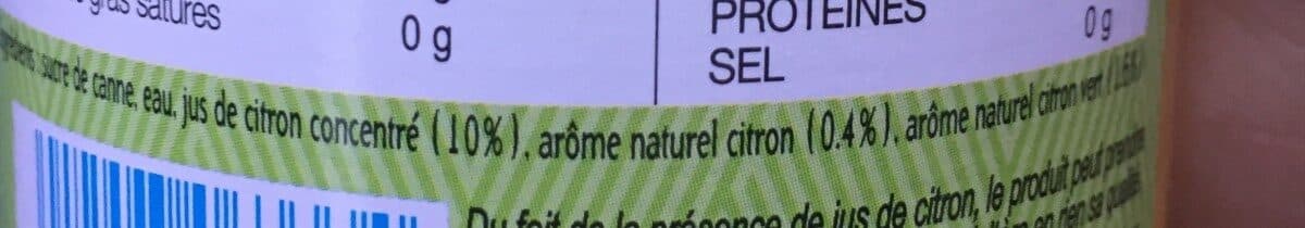 Open Food Facts Sirop de Canne au Citron packshot