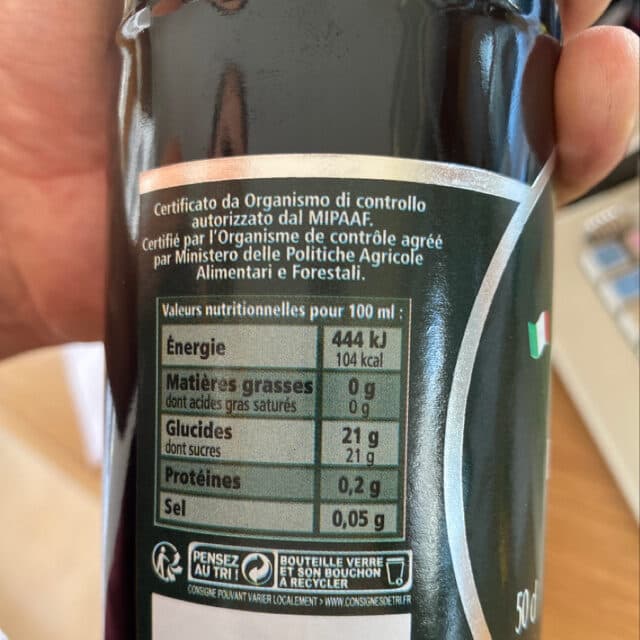 Tete noire Vinaigre Balsamique de Modène IGP packshot