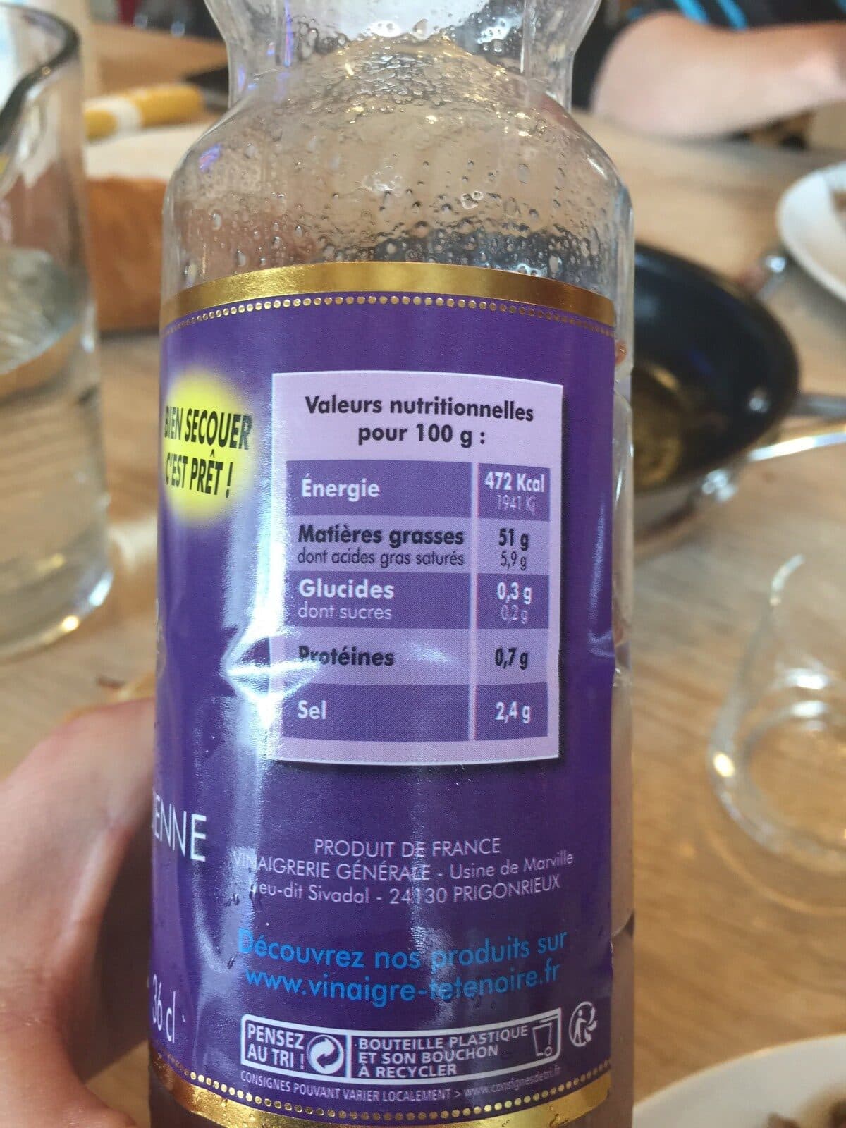 Tête Noire Tête Noire Sauce vinaigrette packshot