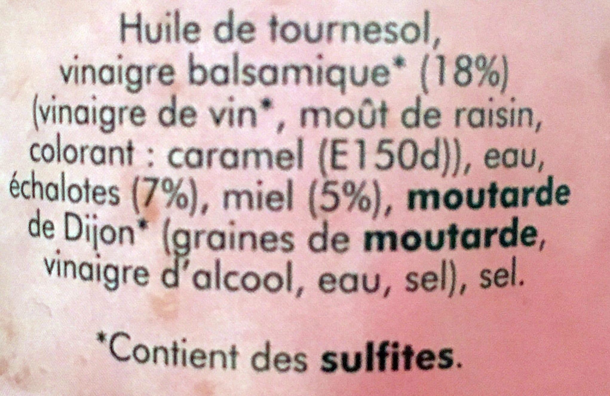 Tête Noire Sauce Vinaigrette au Vinaigre Balsamique, Miel et Échalotes packshot