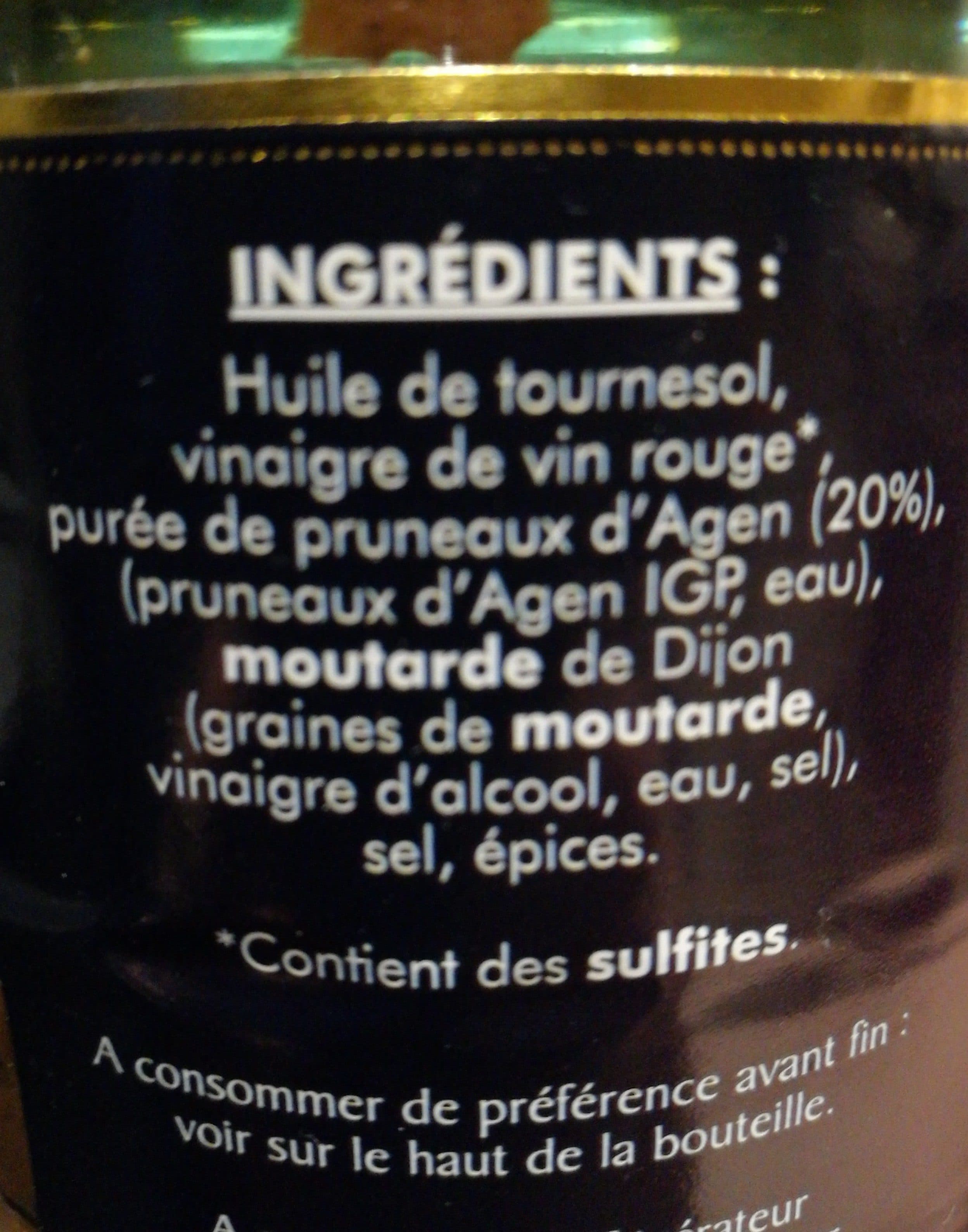 Tête Noire Vinaigrette aux Pruneaux d'Agen packshot