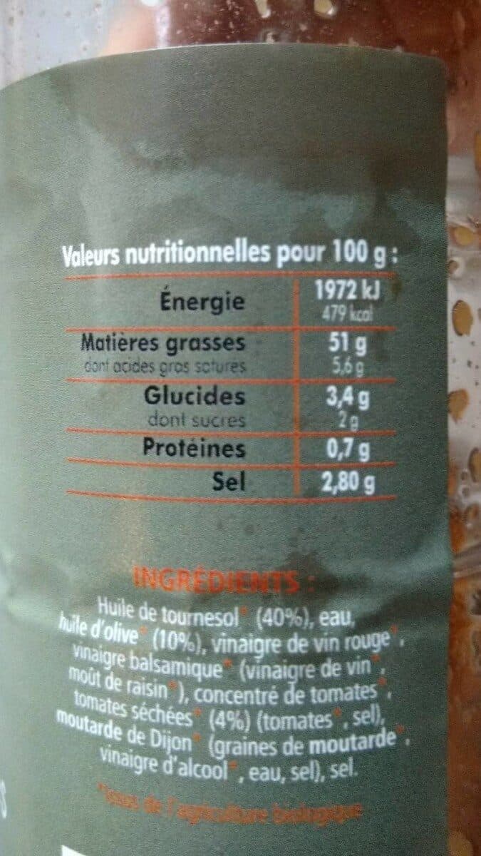 TÊTENOIRE Vinaigrette Tomates BIO packshot