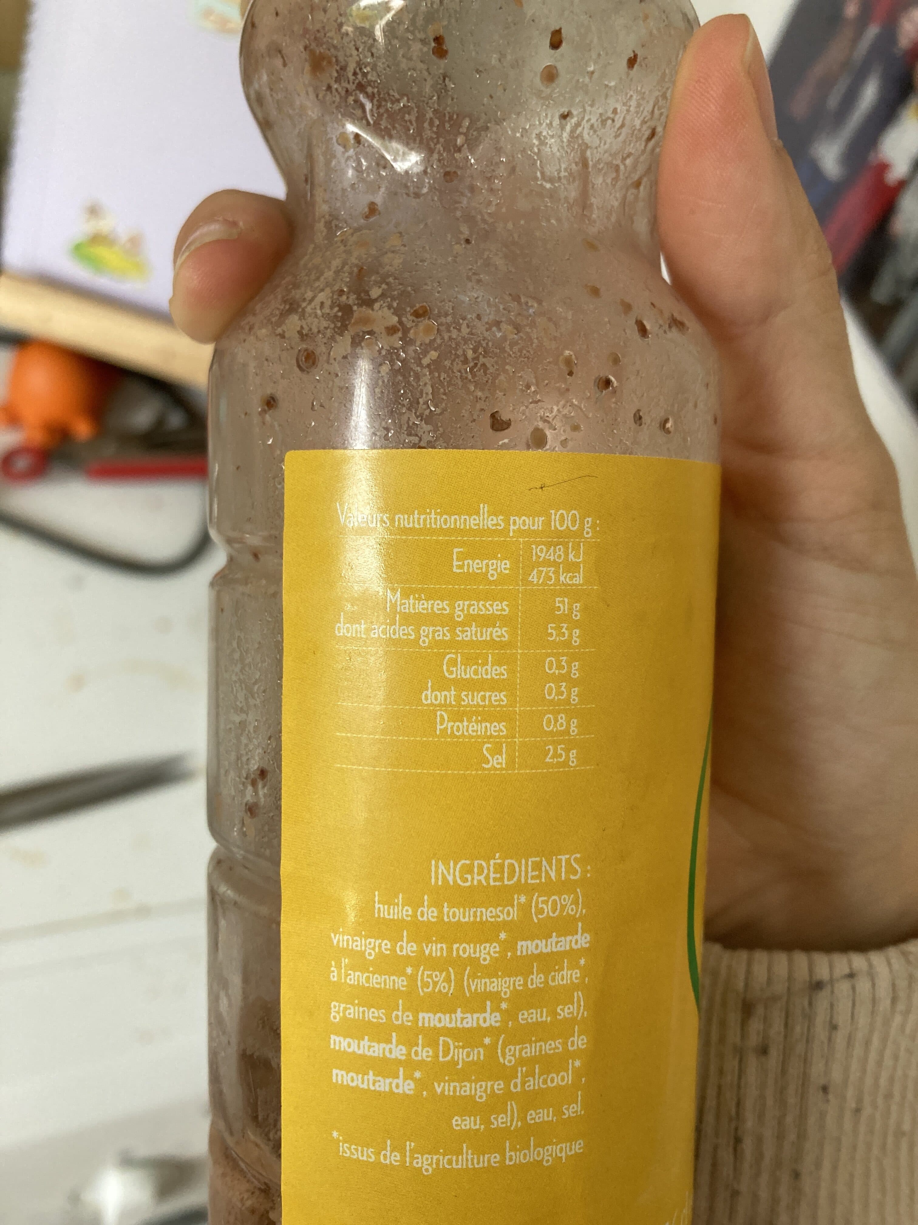 Tête Noire Vinaigrette Moutarde Ancienne BIO packshot