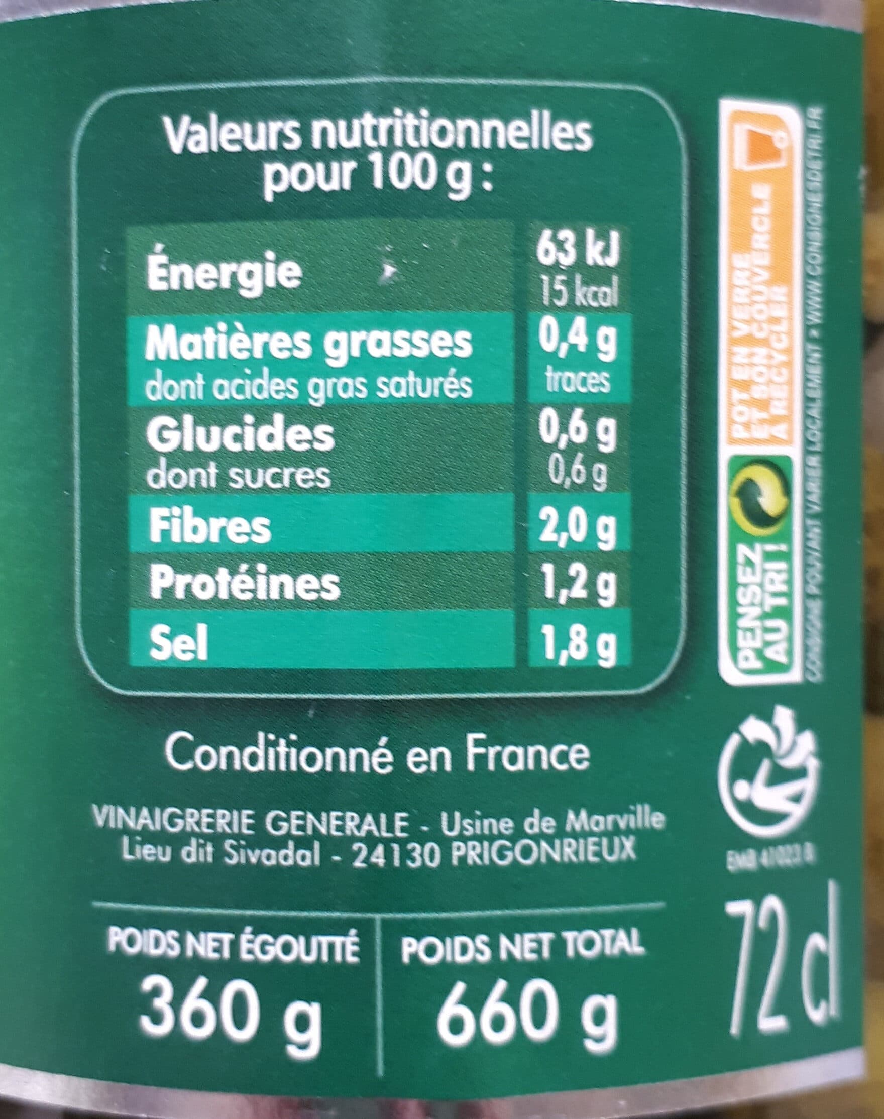 Tête Noire Cornichon packshot