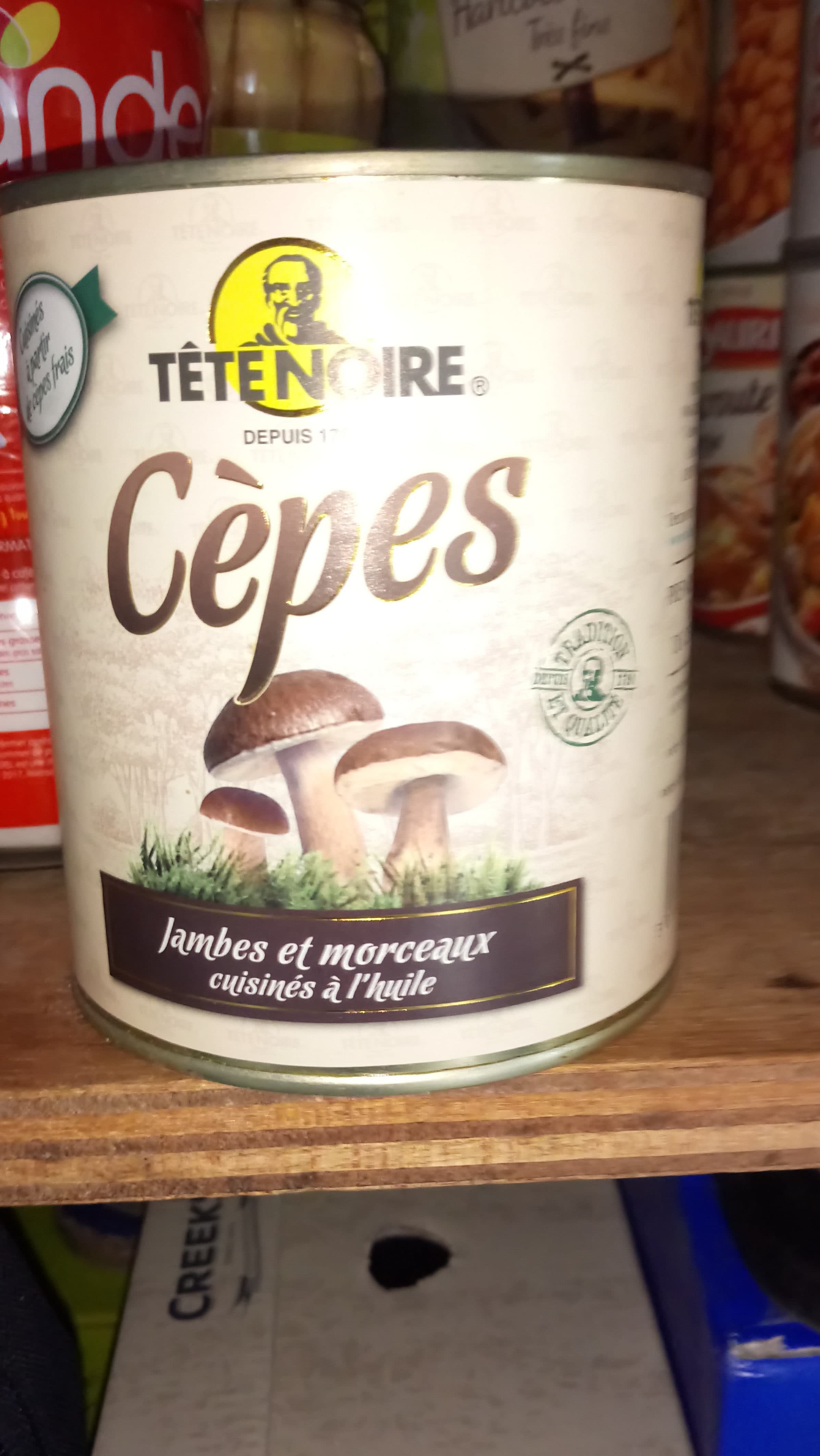 Open Food Facts Cèpes Tête noire packshot