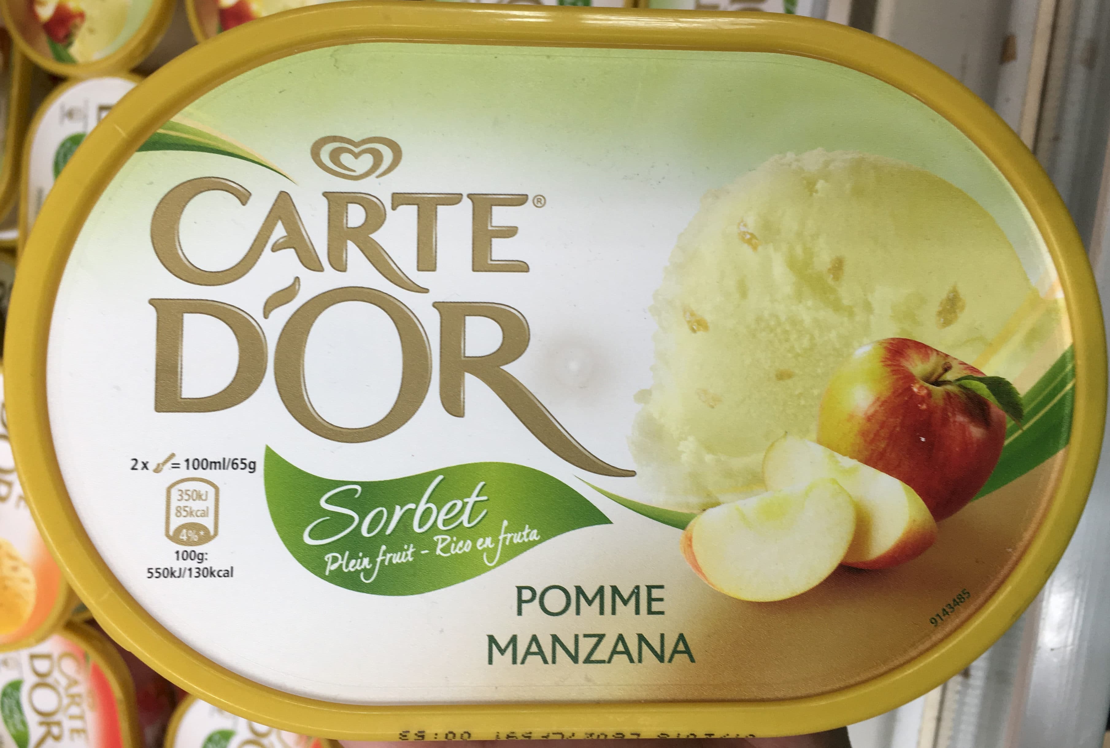 Carte d'Or Sorbet Plein Fruit Pomme packshot